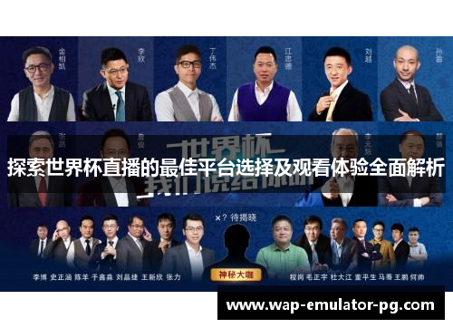 探索世界杯直播的最佳平台选择及观看体验全面解析